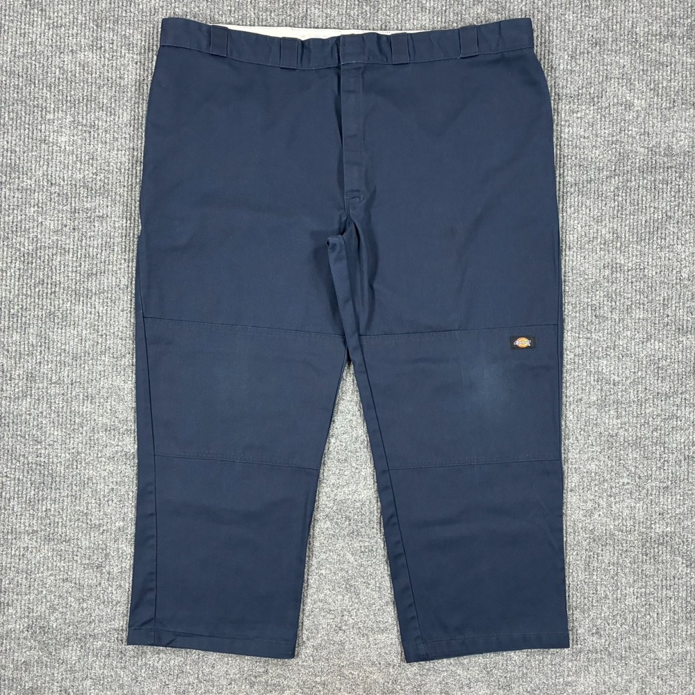 Dickies Navy Work Pants Mens 50x30 Utility Carpenter Workwear Uniform Loose Fit